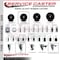 Service Caster 3.5'' Soft Rubber Swivel 1-1/8'' Expanding Stem Caster Set Total Lock Brake, 4PK SCC-EXTTL20S3514-SRS-118-4 - alternate 2